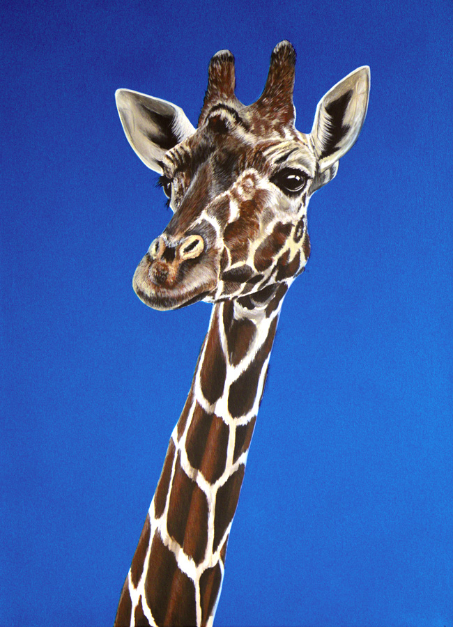 Acrylgemälde Giraffe